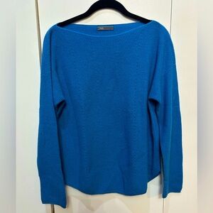 Blue Vince 100% Cashmere Sweater With Crew Neck